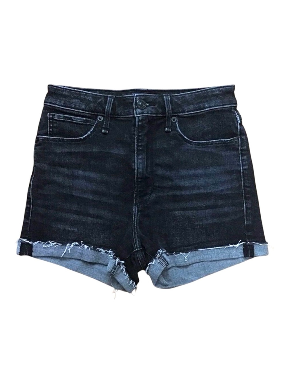 Abercrombie & Fitch A&f High rise Simone jeans shorts 25 jorts high rise waist
